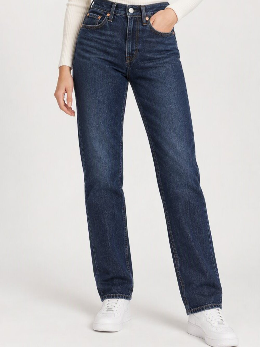 Levi's 501 Straight Jeans Button Fly Dark Wash Size 26 NWT